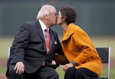 Jon Miller is currently married to his wife, Janine Allen.